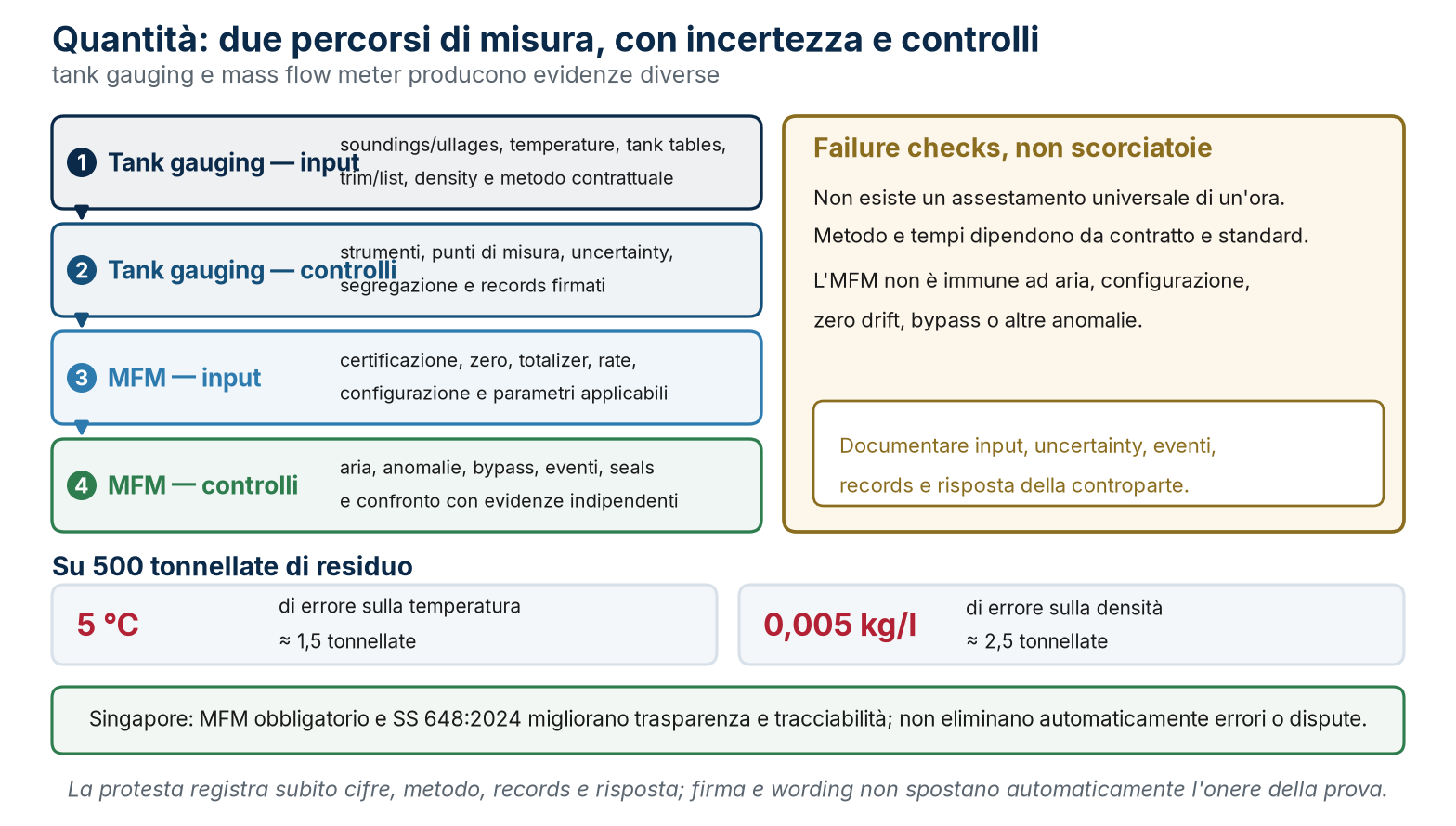 Diagramma bilingue parallelo che sintetizza tank gauging e mfm.