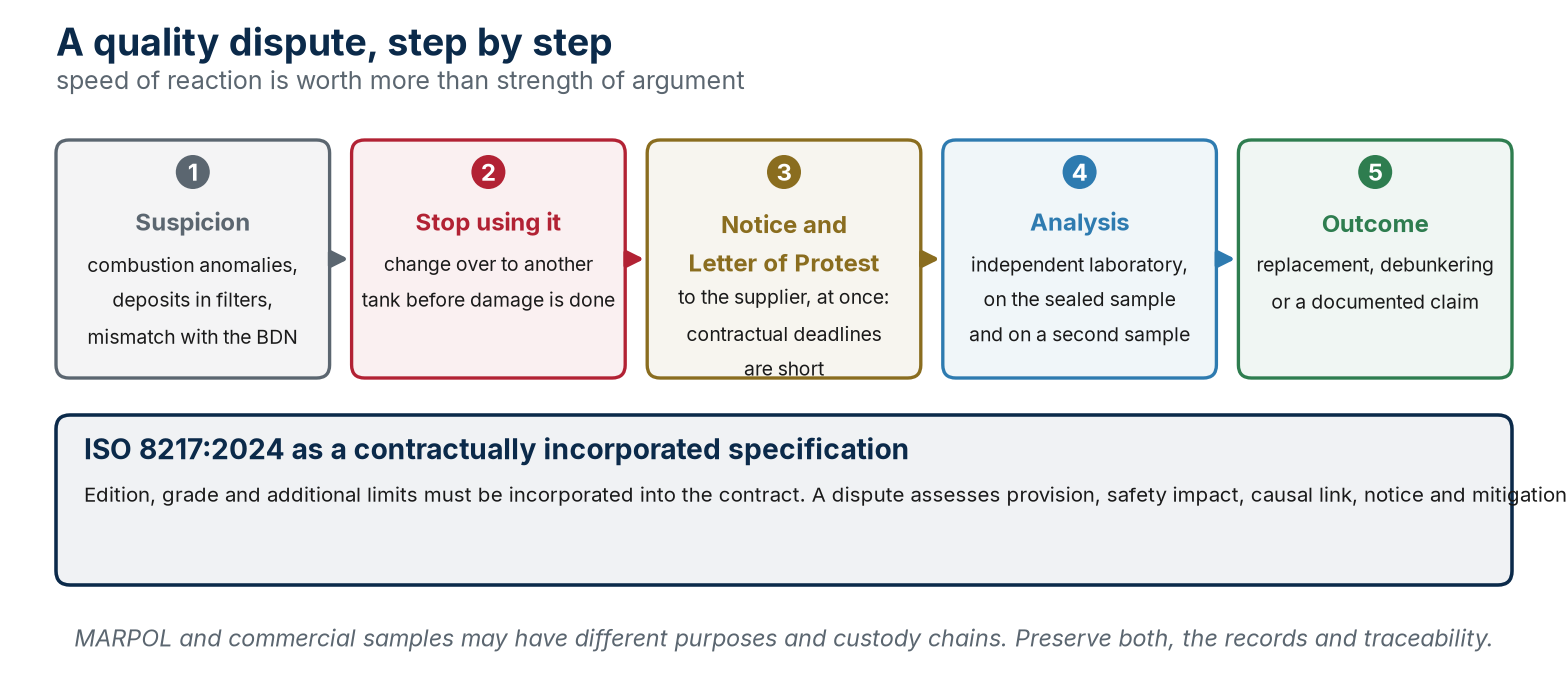 Parallel bilingual diagram summarising off-spec and off-quality.